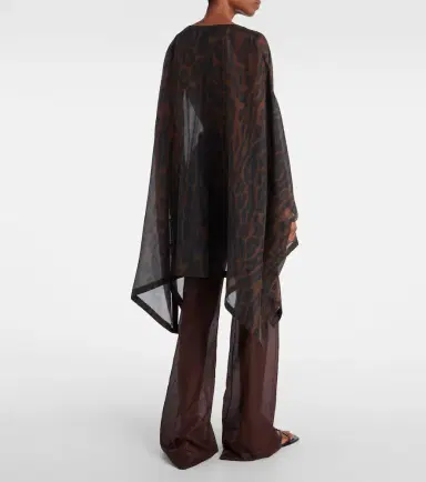 Tom Ford Leopard-print cotton and silk kaftan | Thumbnail 4 Tom Ford Leopard-print cotton and silk kaftan | Thumbnail 4