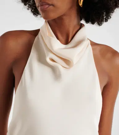 Tom Ford Halterneck silk sablé cocktail dress | Thumbnail 2