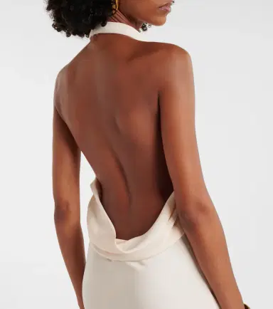 Tom Ford Halterneck silk sablé cocktail dress | Thumbnail 4