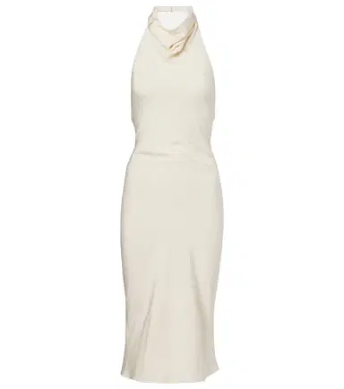 Tom Ford Halterneck silk sablé cocktail dress | Thumbnail 1