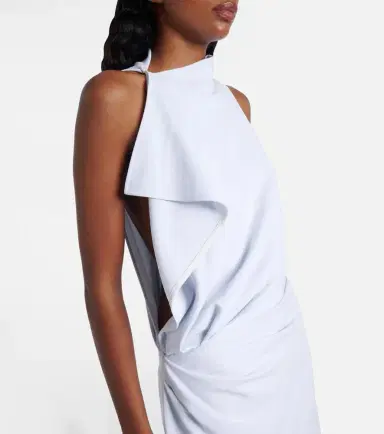Proenza Schouler Devyn crêpe draped maxi dress | Thumbnail 2