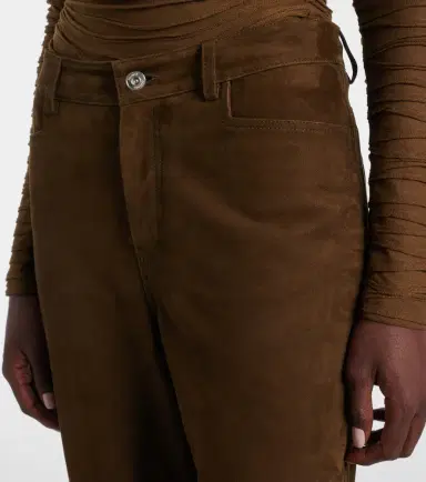 Proenza Schouler Maxine suede straight pants | Thumbnail 2 Proenza Schouler Maxine suede straight pants | Thumbnail 2