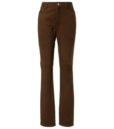 Proenza Schouler Maxine suede straight pants | Thumbnail 1 Proenza Schouler Maxine suede straight pants | Thumbnail 1