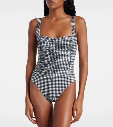 Karla Colletto Ruched gingham swimsuit | Thumbnail 2