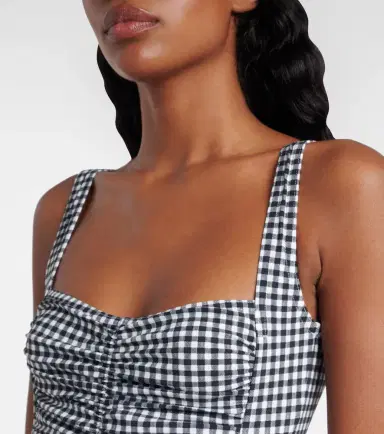 Karla Colletto Ruched gingham swimsuit | Thumbnail 5