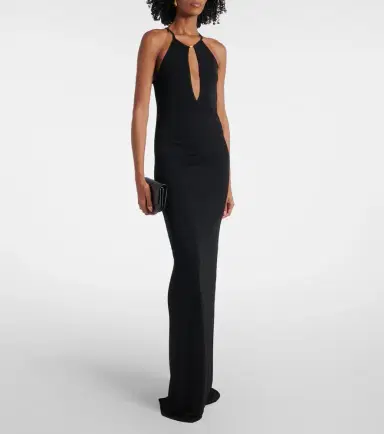 Tom Ford Cutout halterneck crêpe jersey gown | Thumbnail 2