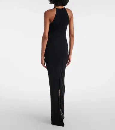 Tom Ford Cutout halterneck crêpe jersey gown | Thumbnail 4
