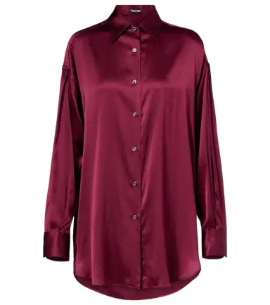Tom Ford Silk-blend satin shirt | Thumbnail 1