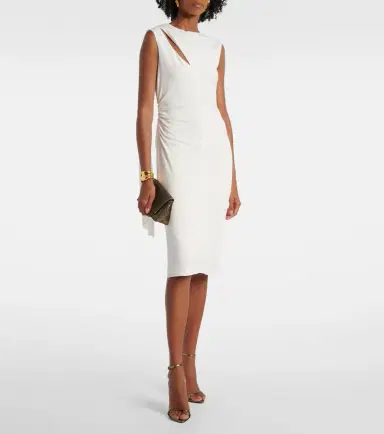 Tom Ford Cutout crepe jersey midi dress | Thumbnail 2