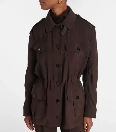 Tom Ford Leather-trimmed field jacket | Thumbnail 3