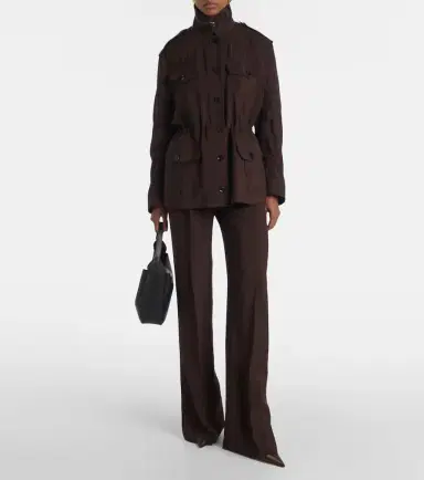 Tom Ford Leather-trimmed field jacket | Thumbnail 5