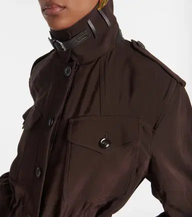 Tom Ford Leather-trimmed field jacket | Thumbnail 7