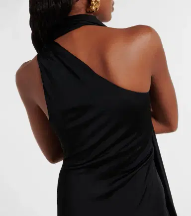 Tom Ford Scarf-detail one-shoulder jersey gown | Thumbnail 6