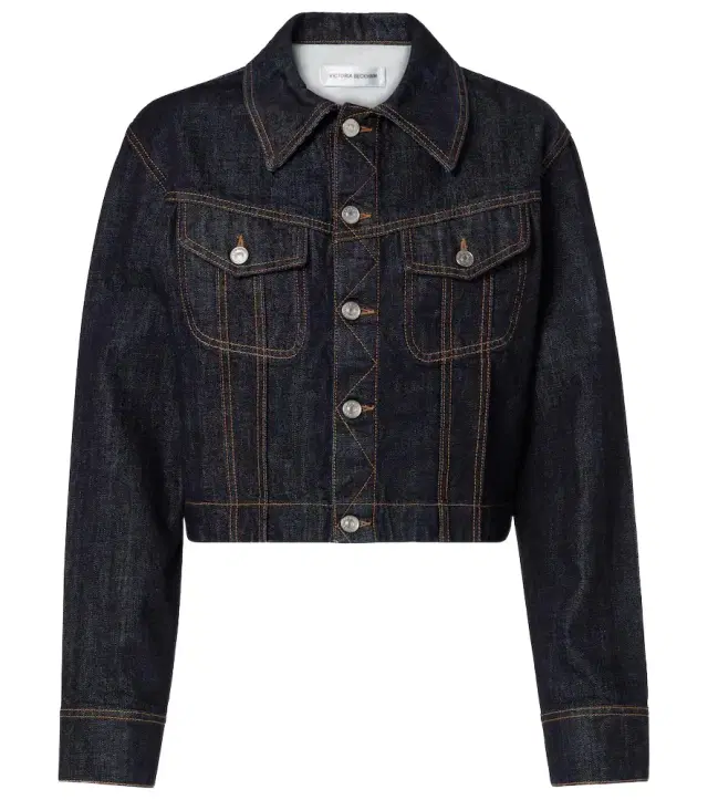 Victoria Beckham Cropped denim jacket