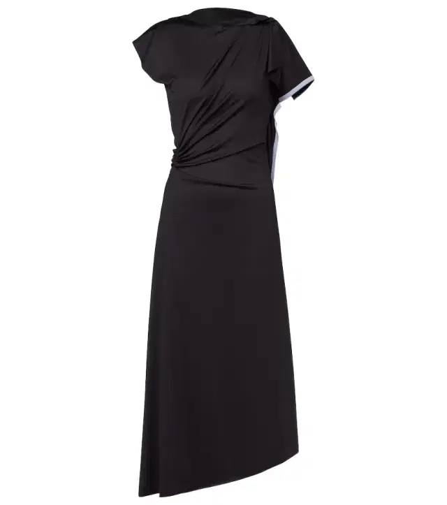 Victoria Beckham Draped asymmetric midi dress