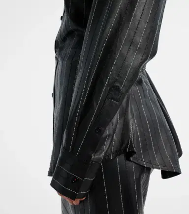 Victoria Beckham Belted leather jacket | Thumbnail 4