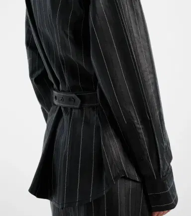 Victoria Beckham Belted leather jacket | Thumbnail 5