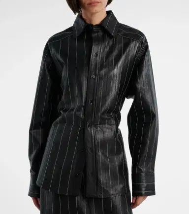 Victoria Beckham Belted leather jacket | Thumbnail 7
