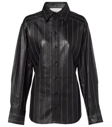 Victoria Beckham Belted leather jacket | Thumbnail 1
