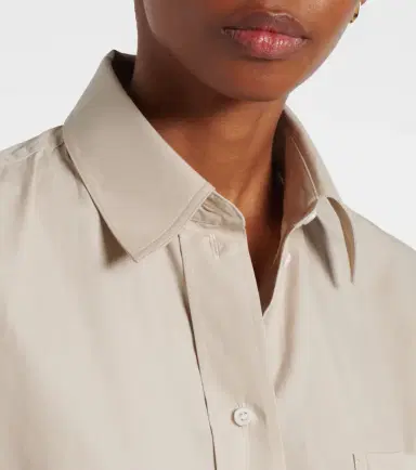 Victoria Beckham Cropped cotton shirt | Thumbnail 2