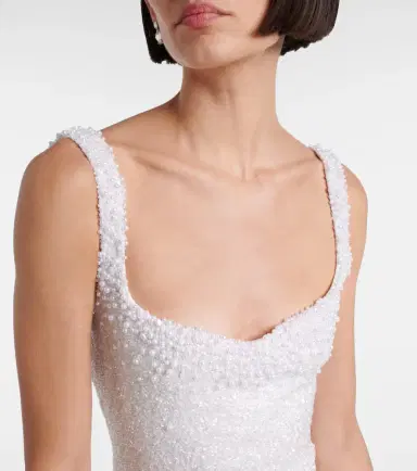 Clio Peppiatt Bridal Venus embellished minidress | Thumbnail 3