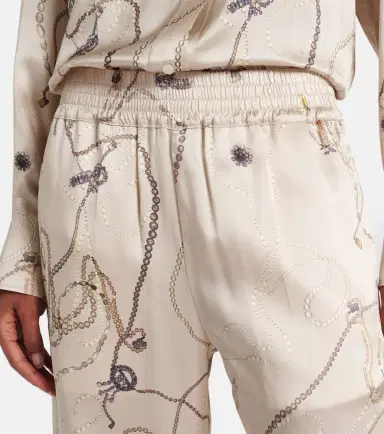 Victoria Beckham Printed silk satin pajama pants | Thumbnail 5