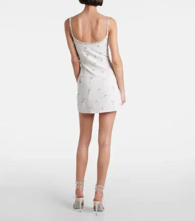 Clio Peppiatt Droplet embellished beaded minidress | Thumbnail 3