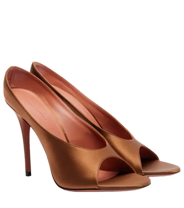 Amina Muaddi Anok 105 satin mules