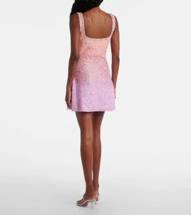 Clio Peppiatt Crystal beaded minidress | Thumbnail 2