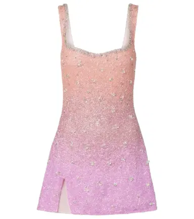 Clio Peppiatt Crystal beaded minidress | Thumbnail 1