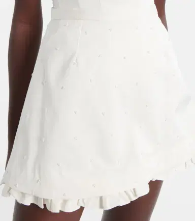 Clio Peppiatt Camelia embellished miniskirt | Thumbnail 2