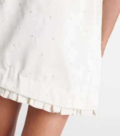 Clio Peppiatt Camelia embellished miniskirt | Thumbnail 4