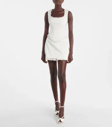 Clio Peppiatt Camelia embellished miniskirt | Thumbnail 5