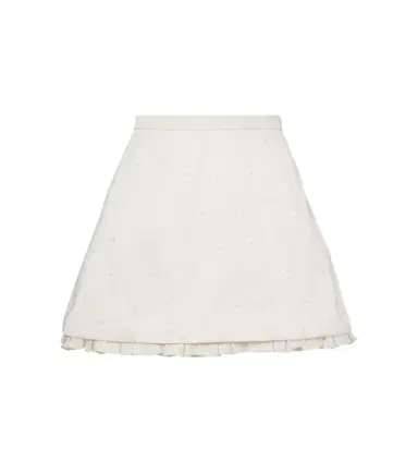 Clio Peppiatt Camelia embellished miniskirt | Thumbnail 1