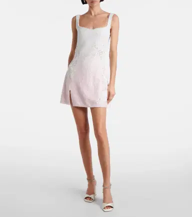 Clio Peppiatt Seashell embellished minidress | Thumbnail 5