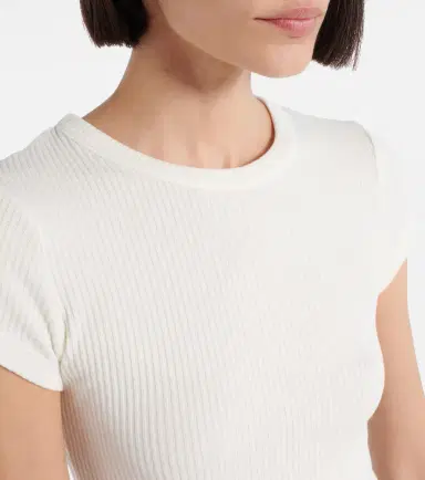 Citizens of Humanity Nello ribbed-knit T-shirt | Thumbnail 5