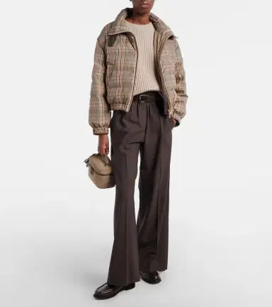 Brunello Cucinelli Wool-blend high-rise wide-leg pants | Thumbnail 4 Brunello Cucinelli Wool-blend high-rise wide-leg pants | Thumbnail 4