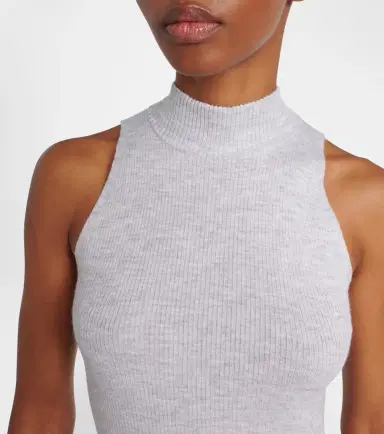 Brunello Cucinelli Ribbed-knit turtleneck top | Thumbnail 4