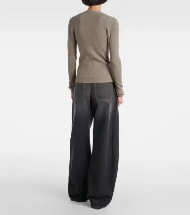 Brunello Cucinelli Ribbed-knit lamé cardigan | Thumbnail 3 Brunello Cucinelli Ribbed-knit lamé cardigan | Thumbnail 3