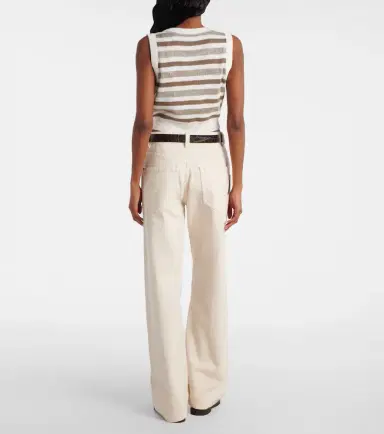 Brunello Cucinelli Striped cotton sweater vest | Thumbnail 3