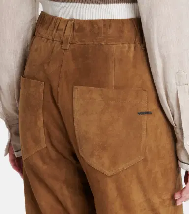 Brunello Cucinelli Suede straight pants | Thumbnail 2