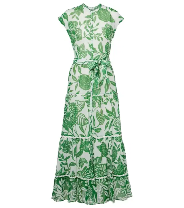 Poupette St Barth Kora printed cotton maxi dress