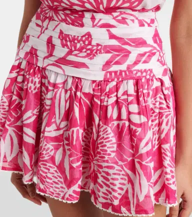 Poupette St Barth Colleen floral cotton miniskirt | Thumbnail 3