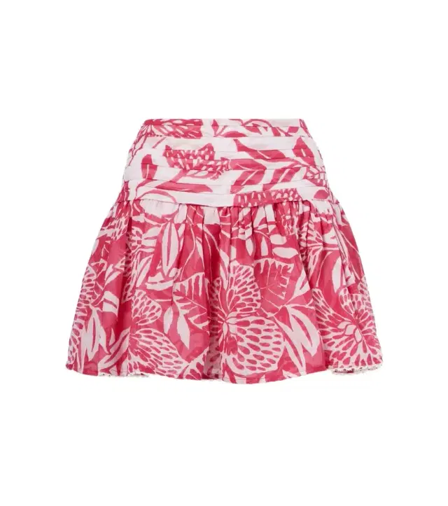 Poupette St Barth Colleen floral cotton miniskirt