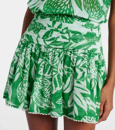 Poupette St Barth Colleen floral cotton miniskirt | Thumbnail 2