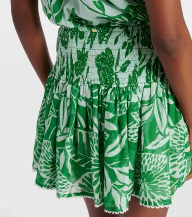 Poupette St Barth Colleen floral cotton miniskirt | Thumbnail 3