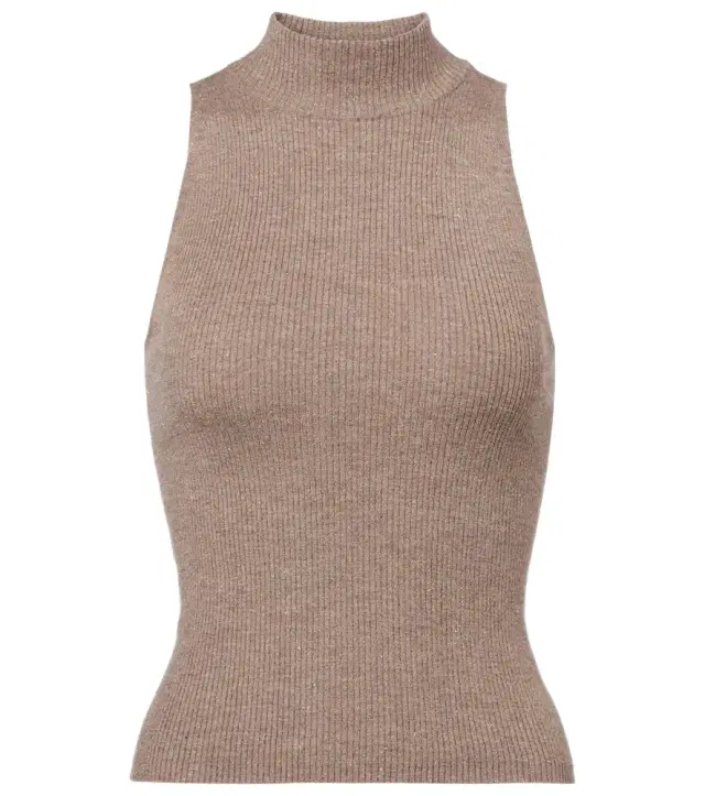 Brunello Cucinelli Ribbed-knit turtleneck top