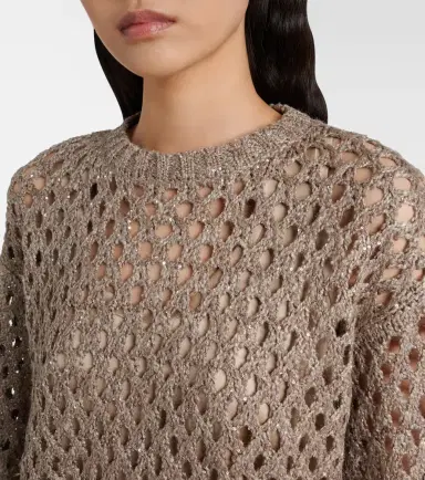 Brunello Cucinelli Open-knit sweater | Thumbnail 4