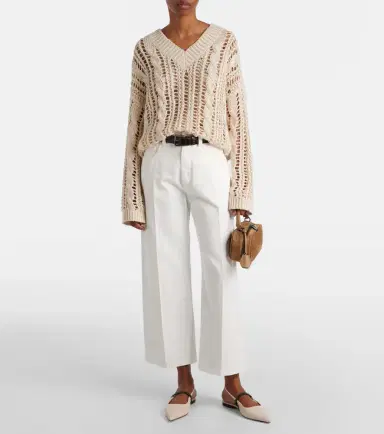 Brunello Cucinelli Mid-rise wide-leg jeans | Thumbnail 2