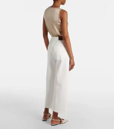 Brunello Cucinelli Mid-rise wide-leg jeans | Thumbnail 4